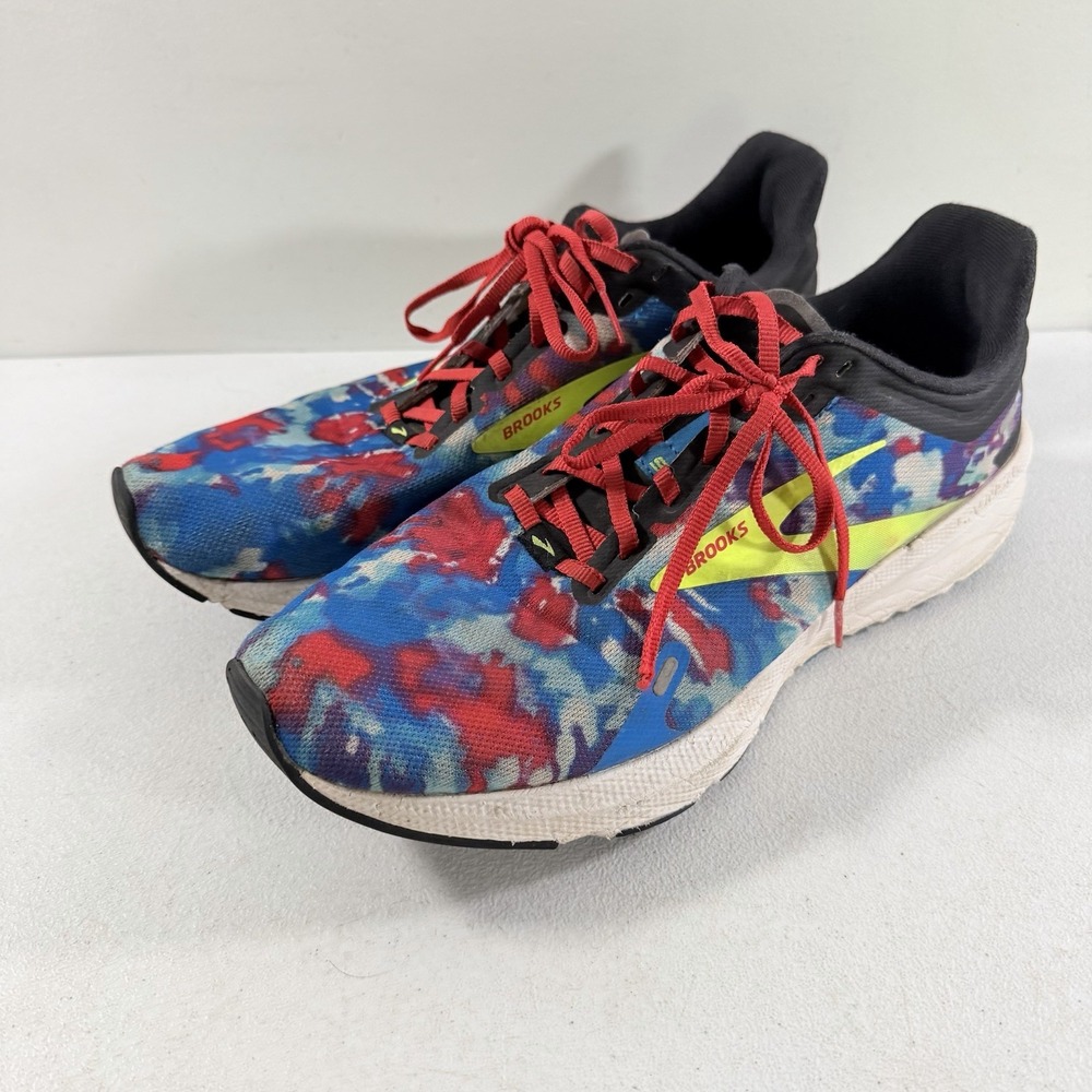 Brooks Launch 9 Mens Size 10.5 Multicolor Tie Dye Running Shoes 1103861D446